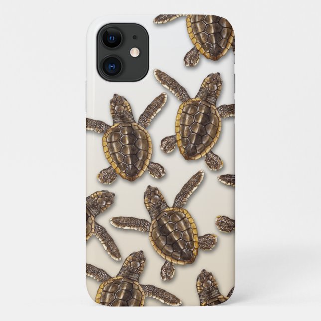 Loggerhead Sea Turtle iPhone Case (Back)