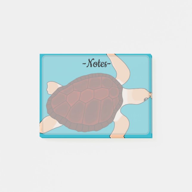 Loggerhead sea Turtle  Post-it Notes (Front)