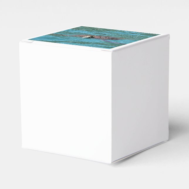 Loggerhead Sea Turtle Wildlife Art Favor Boxes (Front Side)
