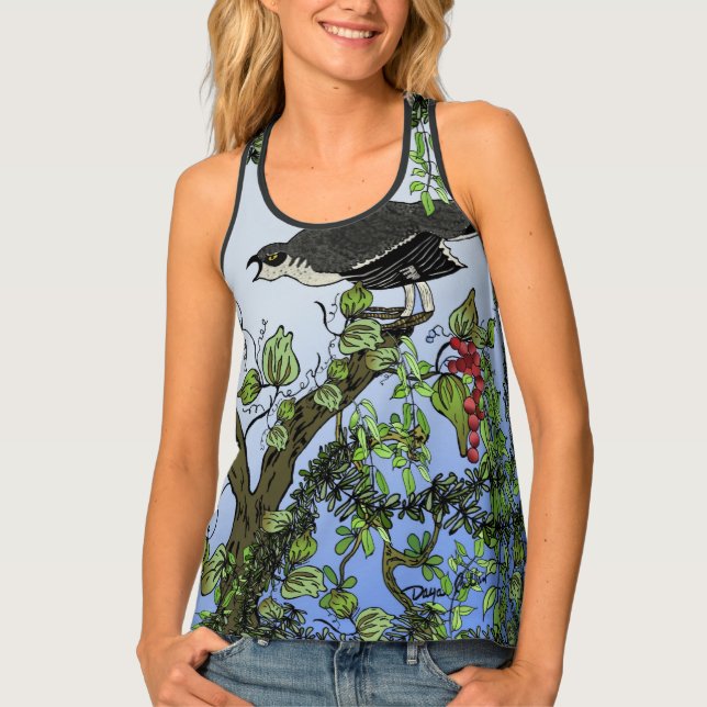 Loggerhead Shrike Defender Tank Top (Front)