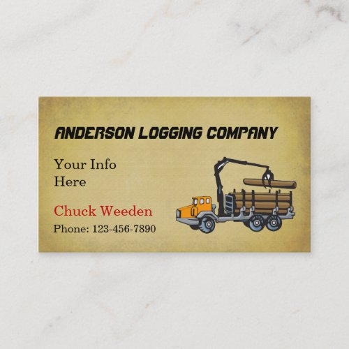 Logging Company Business Card