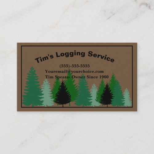 Logging Service  Business Card