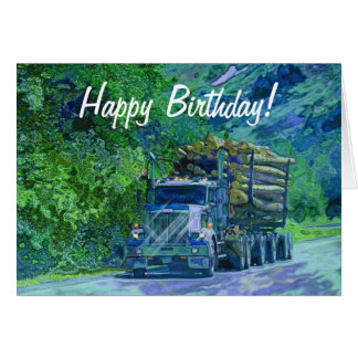 Trucker Birthday Cards | Zazzle
