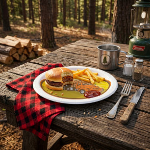 Logging Truck Wood Transport Hauler Paper Plates