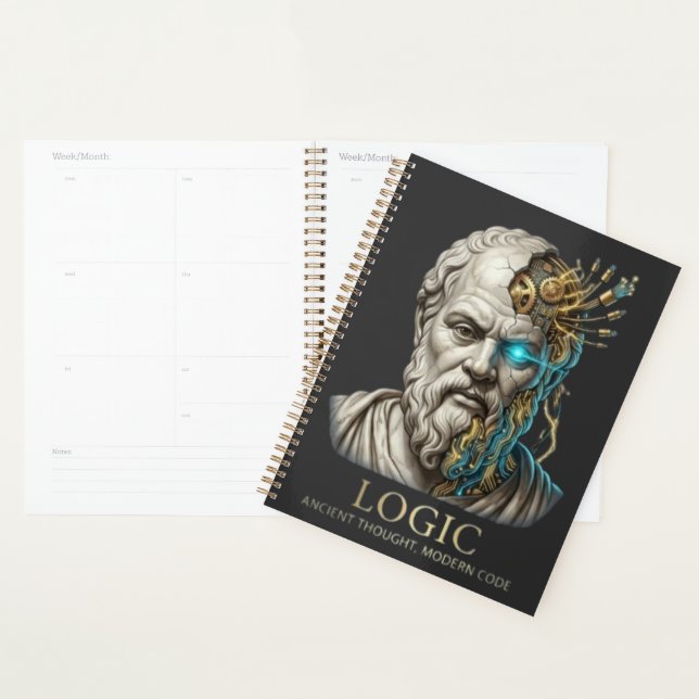 Logic - Ancient Thought Modern Code Cyberpunk  Planner (Display)