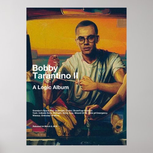 Logic Bobby Tarantino II Album Cover Poster