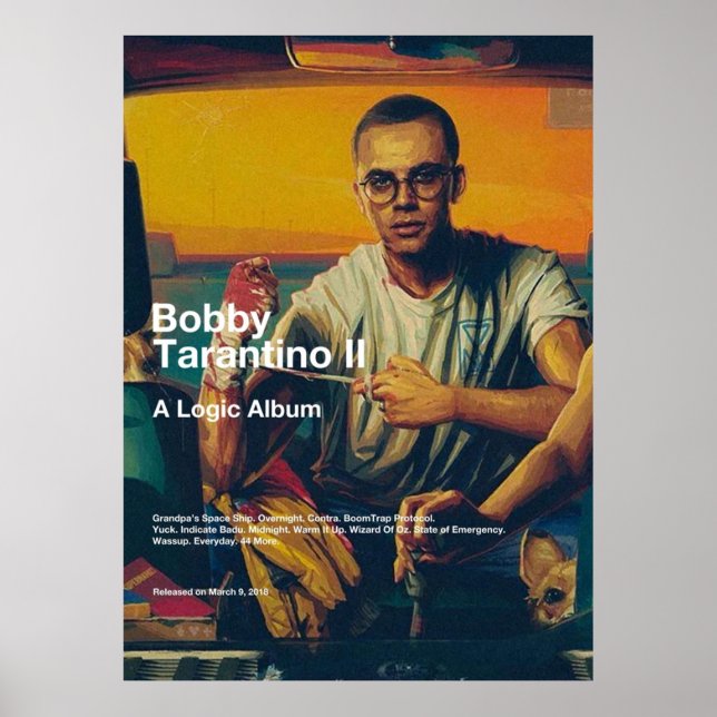 Logic Bobby Tarantino II Album Cover Poster (Front)
