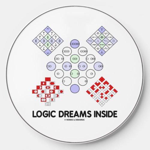 Logic Dreams Inside Logic Matrices Geek Humor Wireless Charger