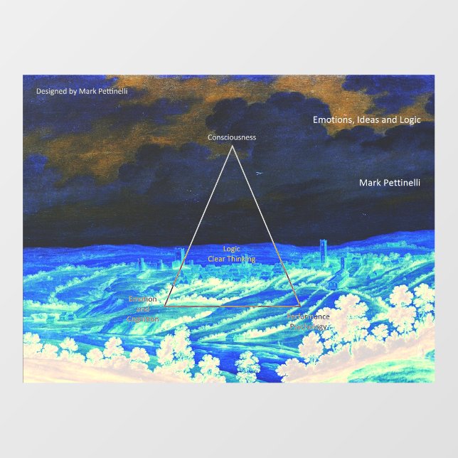 Logic Triangle by Mark Pettinelli Wall Decal (Front)