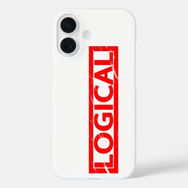 Logical Stamp Case-Mate iPhone Case (Back)