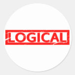Logical Stamp Classic Round Sticker