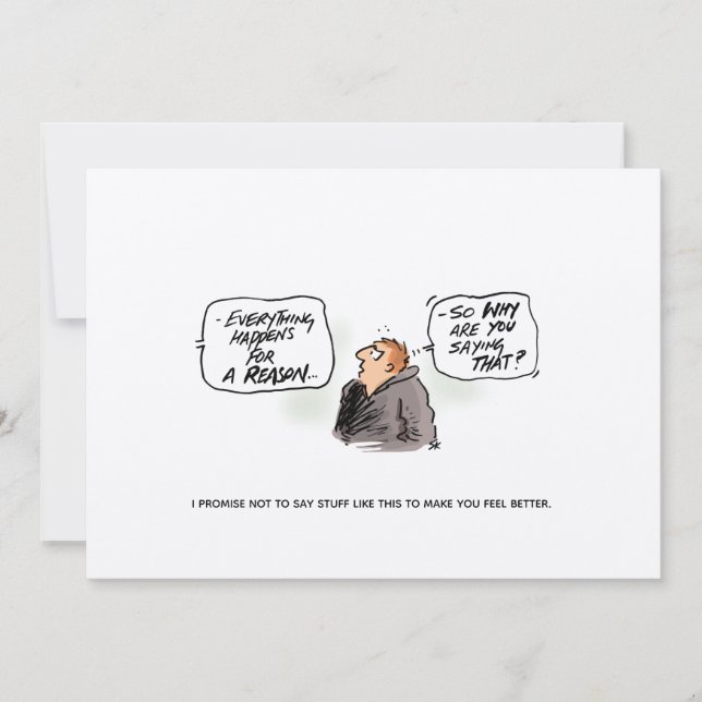 'Logicus Randomus' Funny Cancer Postcard (Front)