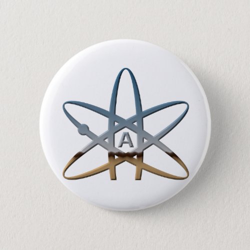 Logidea atheist atomic symbol button