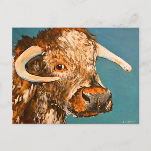 Logie Longhorn 2 Postcard (Front)