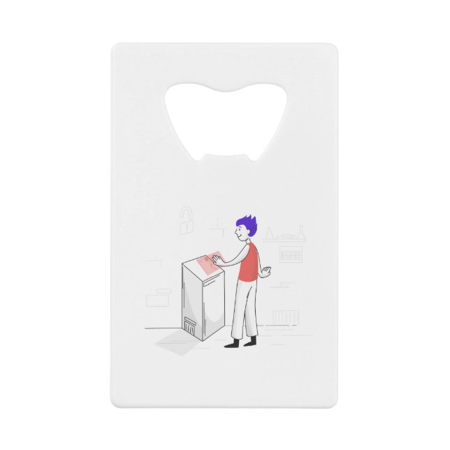 login credit card bottle opener (Front)