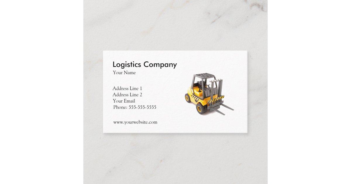Logistics Company Business Card Template