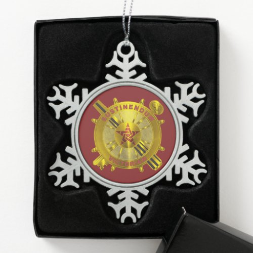 Logistics Corps  Snowflake Pewter Christmas Ornament