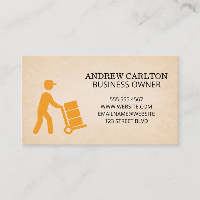 Logistics Delivery Courier Business Card (Front)