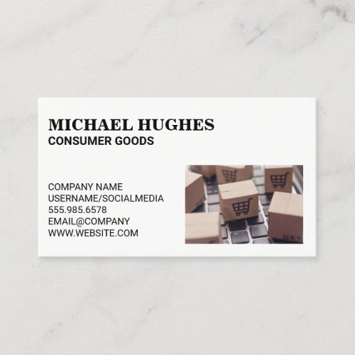 Logistics  Delivery Services  Consumer Goods Business Card