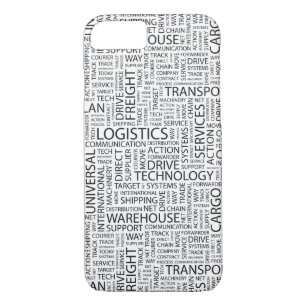 LOGISTICS pattern with words iPhone 8/7 Case