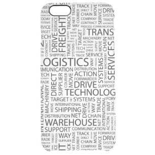 LOGISTICS pattern with words Clear iPhone 6 Plus Case
