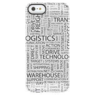 LOGISTICS pattern with words Permafrost iPhone SE/5/5s Case