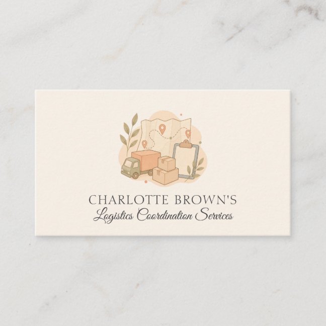 Logistics Supply Chain Shipping Distribution Business Card