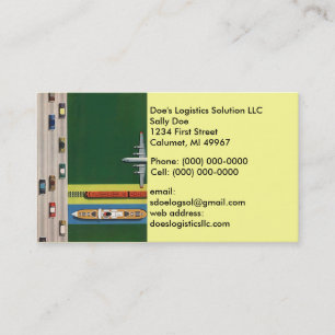 Logistics Transportation Move Goods Business Card