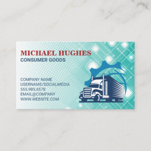 Logistics Truck Delivery Drivers Business Card