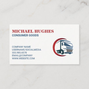 Logistics Truck Delivery Services Business Card