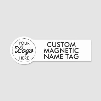 LOGO 3.75" x 1.25" Custom Magnetic Name Tag Blank