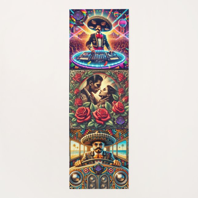 Logo and album cover yoga mat (Back)
