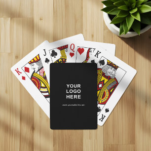 Logo and Custom Text Business Promotional Poker Cards