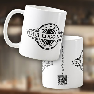 Logo and QR Code Buisness Marketing  Coffee Mug