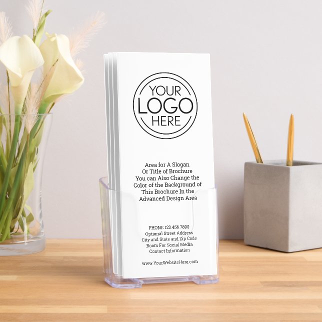 Logo and Text - Minimal Basic Business Marketing Brochure (Insitu)