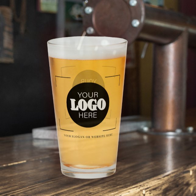 Logo and text personalized beer glass (Creator Uploaded)