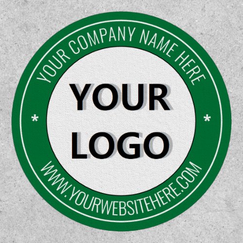 Logo and Text Promotional Patch Your Colors  Font