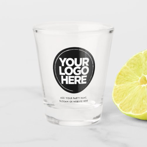 Logo and Text Shot Glass