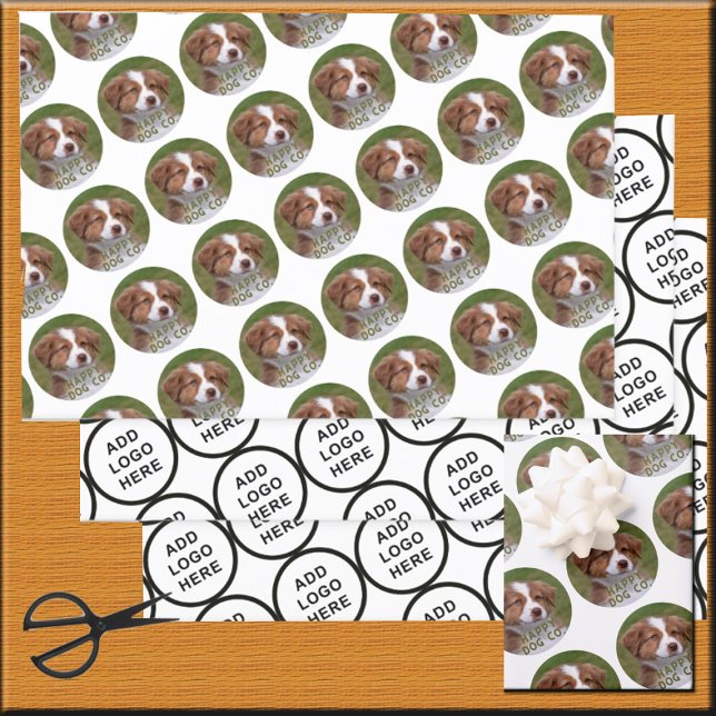 Logo Art Slogan Custom Photo Create It Yourself Wrapping Paper Sheets (Creator Uploaded)