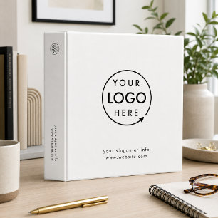 Logo Binder Custom Business 3 Ring Office Folder
