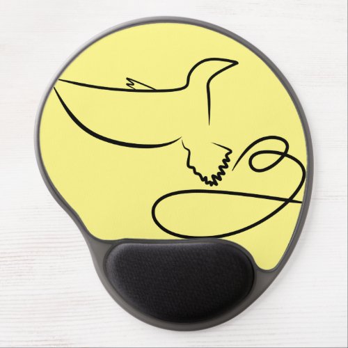 logo_bird_design_falcon_vector gel mouse pad
