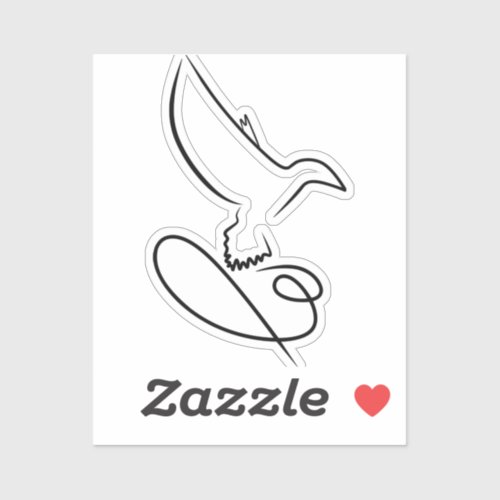 logo bird design falcon vector sticker