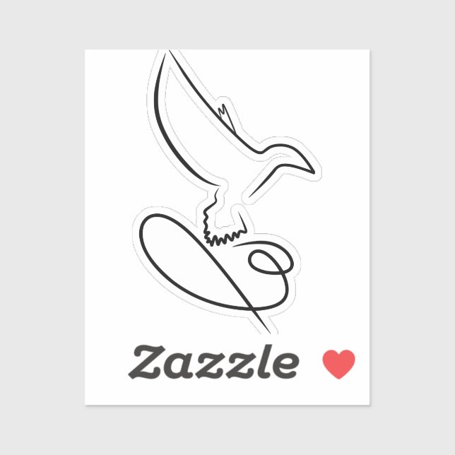 logo bird design falcon vector sticker (Sheet)