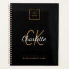 Logo black gold monogram modern 2027 business
