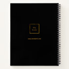 Logo black gold monogram modern business