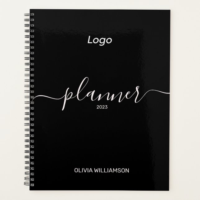 Logo Black Professional Business Planner (Front)
