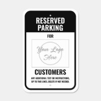 Logo Black Reserved Parking for Customers