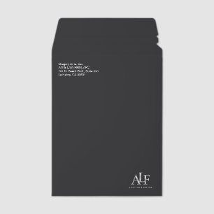 Logo Black Shipping Envelope Mailer
