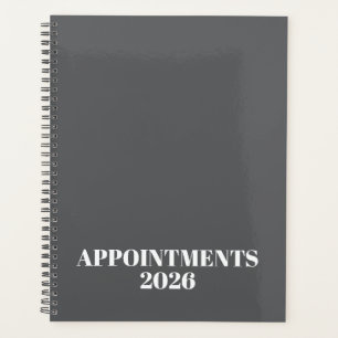 Logo black white monogram initials business 2026 planner