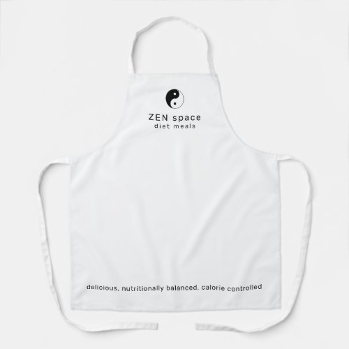 logo brand business name custom white apron